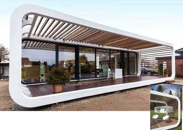 Aluminum Sliding Doors Prefab Cabin Prefabricated Bungalow Prefab Garden Studio