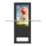 55" Floor Stand Outdoor Digital Signage Display With Android WIFI