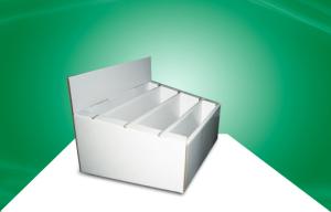 China Book Cover POP Cardboard Countertop Displays With Dividers Recyclable OEM ODM wholesale