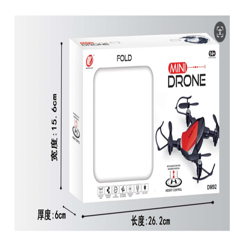 30MIN Charging Time Mini Foldable Drone Dm92 for Training and Competition Powered by Electric