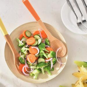 China Heat Resistant 5 Piece Bamboo Utensil Set With Spatula And Mixing Spoon wholesale