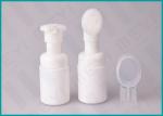 30 ML Round White Foam Soap Pump Bottle With Brush Head For Shaving Liquid