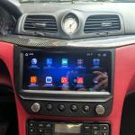 Android 10 Car Radio Fascia Black Screen Carbon Fiber For Maserati GT/GC