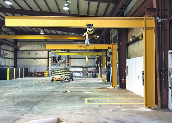 Customized 360 Degree 5 Ton Warehouse Jib Crane With Hoist Lift SGS Certificatio