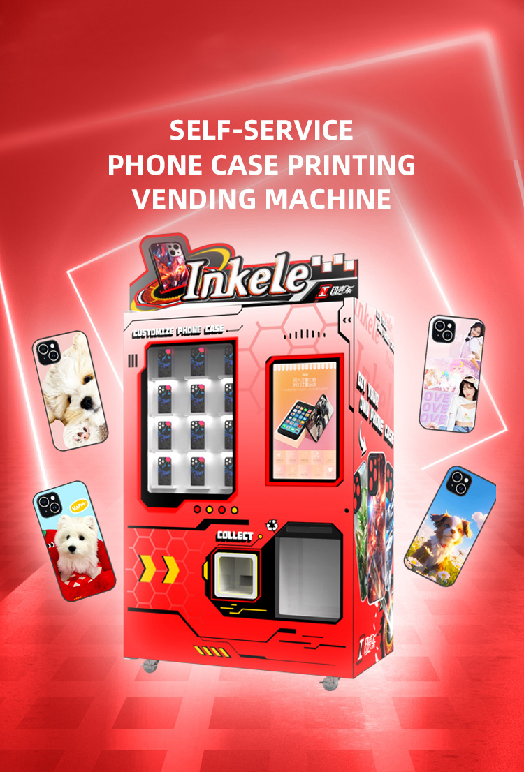 Coin Operated Phone Case Vending Machine DIY Automatic Printer