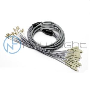 China 12F Fan Out Armoured Multimode Sc Lc Optical Fiber Patch Cord wholesale