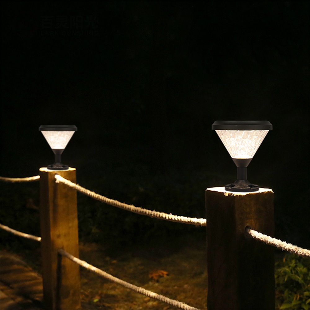 European Style IP65 Waterproof Lamp Yard Solar Led Lawn Bollard Garden Light for Outdoor