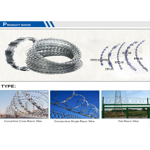 Secure Razor Coil Barbed Wire Anti Intrusion Durable Perimeter Barrier