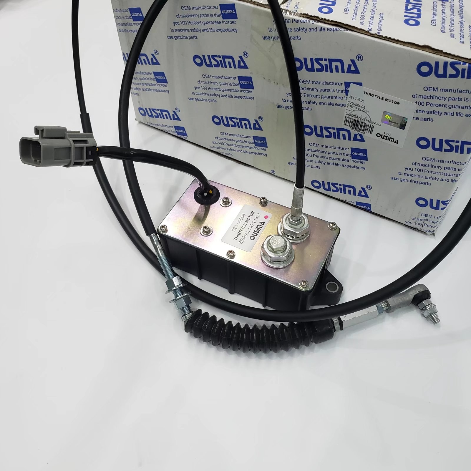Square Throttle Stepper Motor 523-00008 30513-00008 2.2m For Daewoo Doosan
