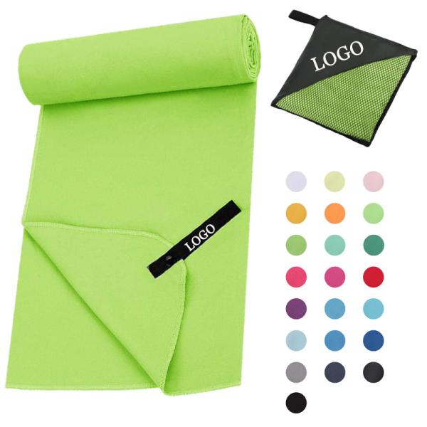 Quick Dry Microfiber Suede Multifunctional Beach Towel Manufacturers With Zipper
