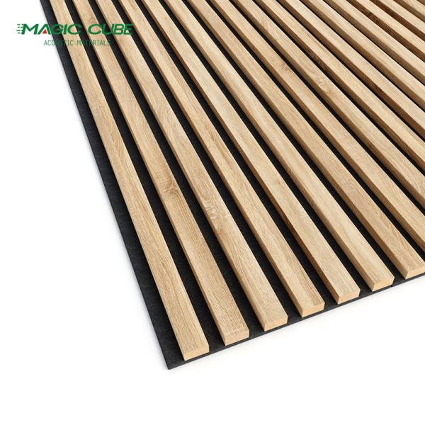 Fireproof Wood Finish Polyester Fiber Panel Perfect for Contemporary Office