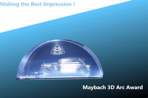 China maybach 3D Arc Corporate Award/ARC CRYSTAL AWARD/3D LASER ARC CRYSTAL TROPHY/CRYSTAL AWARD wholesale