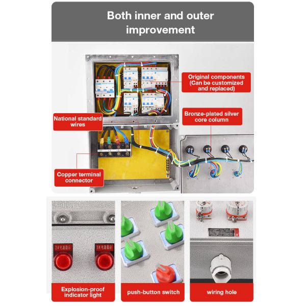 BAXIT Exd IIB T4 Gb Explosion Proof Socket Junction Box IP66 Aluminum Alloy