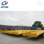 40ft Container Carrier Flat Deck Semi Trailers Air / Mechanical Suspension