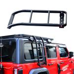 Universal Car Roof Ladder Durable Black Powder Coat Finish for Easy Roof