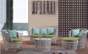 China YLX-RN-003 Water Proof Rattan Sofa Chair and Table wholesale