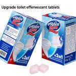 OEM Automatic toilet bowl cleaner tablets Blue Bubble Toilet Rim block in Tank