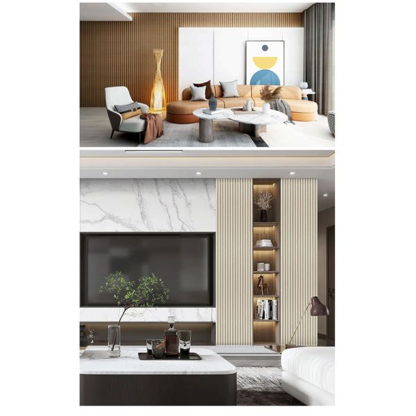 PS Wall Panel Hotel Decor Waterproof WPC Wall Board Polystyrene For Interior Decoration