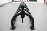 Custom Metal Bike Parking Racks With Sandblasting Zinc Primer Finish Powder