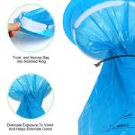 Custom Disposable Emesis Bags Blue Car Nausea Bags Vomit Bags For Motion Travel