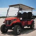 6 Seater Electric Golf Buggy Long Range 12 Inch Tire Club Golf Cart Delivery to