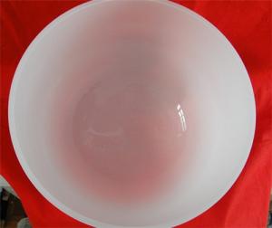 China 99.9% crystal singing bowl for sound healing jinzhou wanshida quartz glass on sale