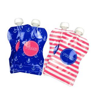 China Reusable Baby Food Spout Pouch Packaging Laminated Material CMYK Color For Beverages wholesale