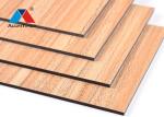 Wood Look PE Aluminum Composite Panel For Bathroom / Kitchen / Balcony