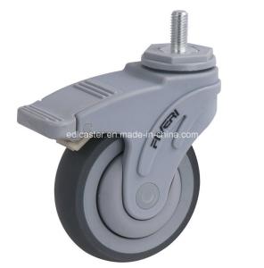 China Threaded Brake Fiveri 4&quot; 135kg TPR Caster K5414-736 for Bearing Type Ball Bearing wholesale