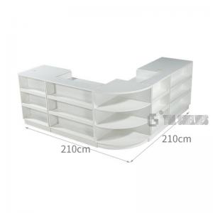 China Small Supermarket Checkout Counter With Display 900×300×1950mm on sale