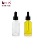 D001 Premium 18/415 Glass Bottles with Glossy Droppers Ideal for Essential Oils