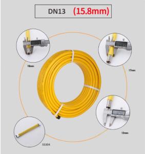 China SS PVC Cover Fire Resistant Hose , 15.8 mm Flame Resistant Hose wholesale