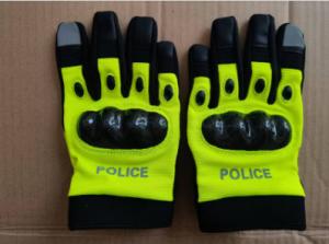 China Leather Military Police Gloves Fluorescent Full-Finger Special Forces Duty Outdoor Cycling on sale