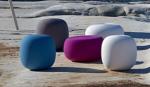 Rotationally Molded Furniture Plastics Outdoor Sofa Chair with 8mm-12mm