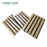 Modern Design Veneer Finish Custom Akupanel Wooden Slat Acoustic Panels for