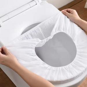 China Waterproof Disposable Toilet Seat Covers For Travel Hotel Non Woven wholesale