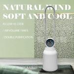 UV Negative Ion Air Purifier Bladeless Purifying Fan 27*111cm