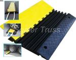 Small Cable Ramp Rubber Floor Cable Protector , Truck Unloading Rubber Cord