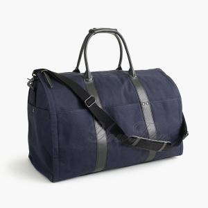 China Weekender Travel Garment Duffel Bag Fashionable With Leather Handle wholesale