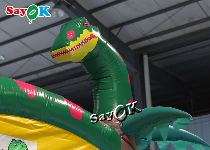 Giant Jungle Park Inflatable Dinosaur Jumping Castle For Children