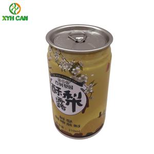 China CMYK Printing Pear Juice 240ml Beverage Tin Can wholesale