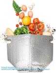 Insulated Foil Bag 8 X 8 X 8 Inch. Pack Insulated Shipping Bags For Food Handles