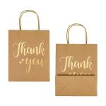 Recyclable Sustainable Packaging Boxes , 4C PMS FSC Kraft Paper Bag With Handle