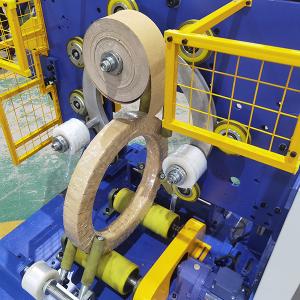 China Steel Copper Coil Packing Line Wrapping Machine PLC Control GS400-N3 wholesale