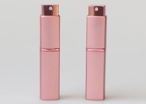 China Cosmetic Refillable Mini Perfume Bottle Spray 10ml Square Twist And Spritz Atomiser wholesale