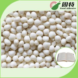 China EVA White Granlue Hot Melt Glue For Bookbinding , Milk White Hot Melt Adhesive Pellets Good Like Henkel wholesale
