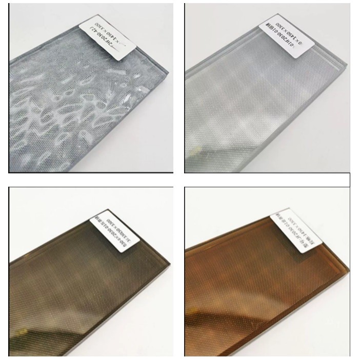 Decoration Art Fabric Laminated Glass With Mesh Interlayer
