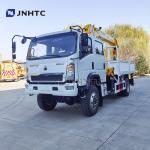 Howo Light Mini 4*4 6 Wheeler Double Row Cab Cargo Truck With Telescopic Boom