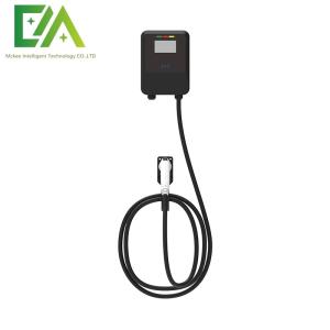 China 7KW 11KW 22KW Black Wall-Mounted Electric Vehicle Single Gun AC Charging Pile / Commercial Portable Charger wholesale