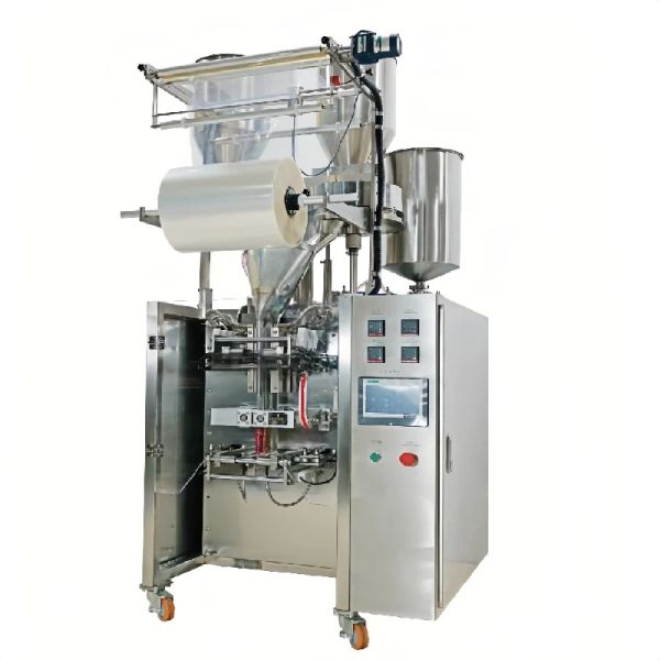 220V Automatic Granule Packing Machine Three In One Popcorn Packing Machine 1.5kw QNGP-803